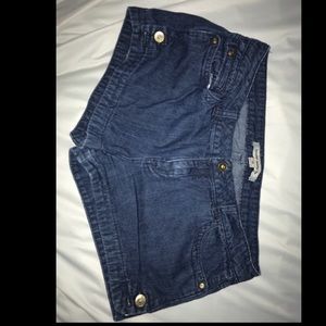 Blue jean shorts